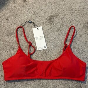 Blackbough Scoop neck top in Shanghai Red size XL